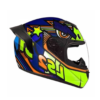 Casco integral LS2 FF352 Evo Khan azul/amarillo - Imagen 2