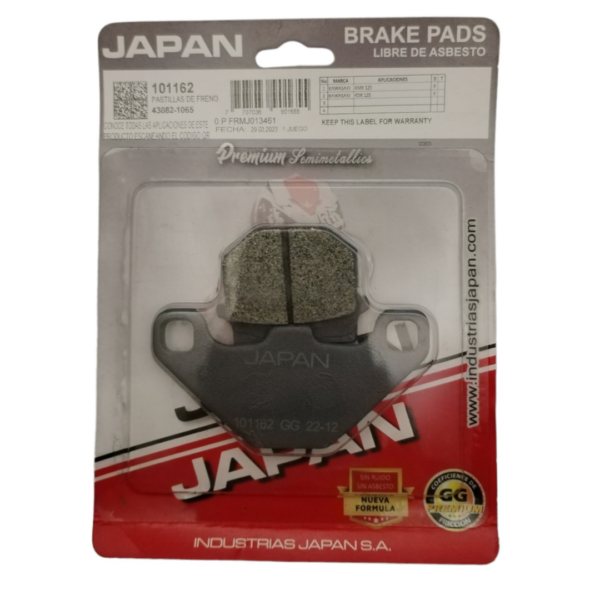Pastilla Freno Delantera AN 125 / KMX 125 JAPAN - Imagen 3