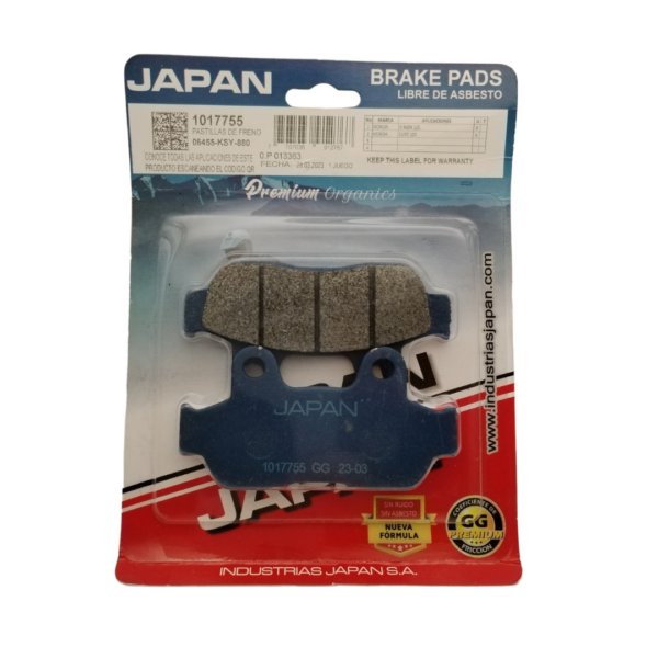 Pastillas De Freno Delantera Honda Elite 125 JAPAN - Imagen 3