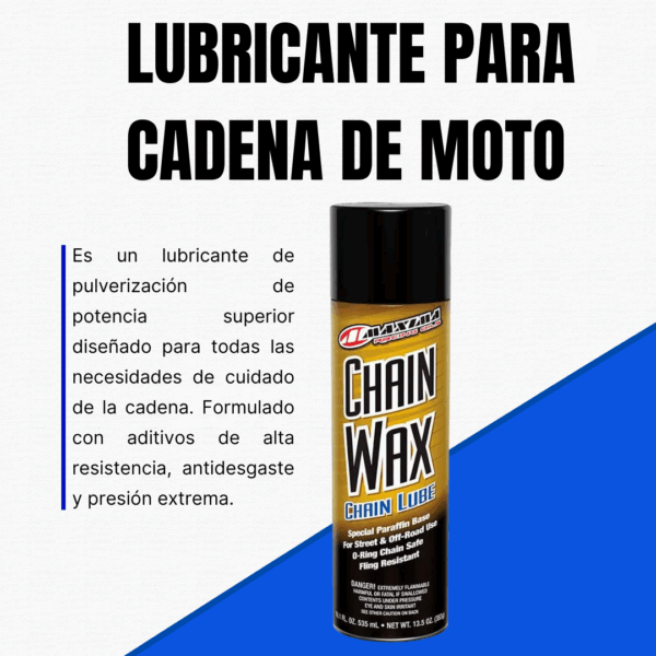 Lubricante De Cadena Chain Wax 535 Ml Maxima - Imagen 2