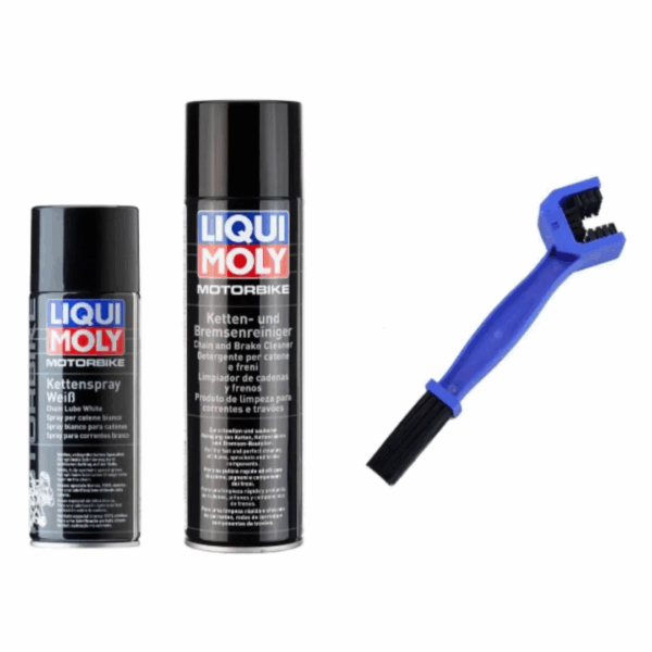 Kit Limpiador + Grasa Para Cadena Liqui Moly + Cepillo
