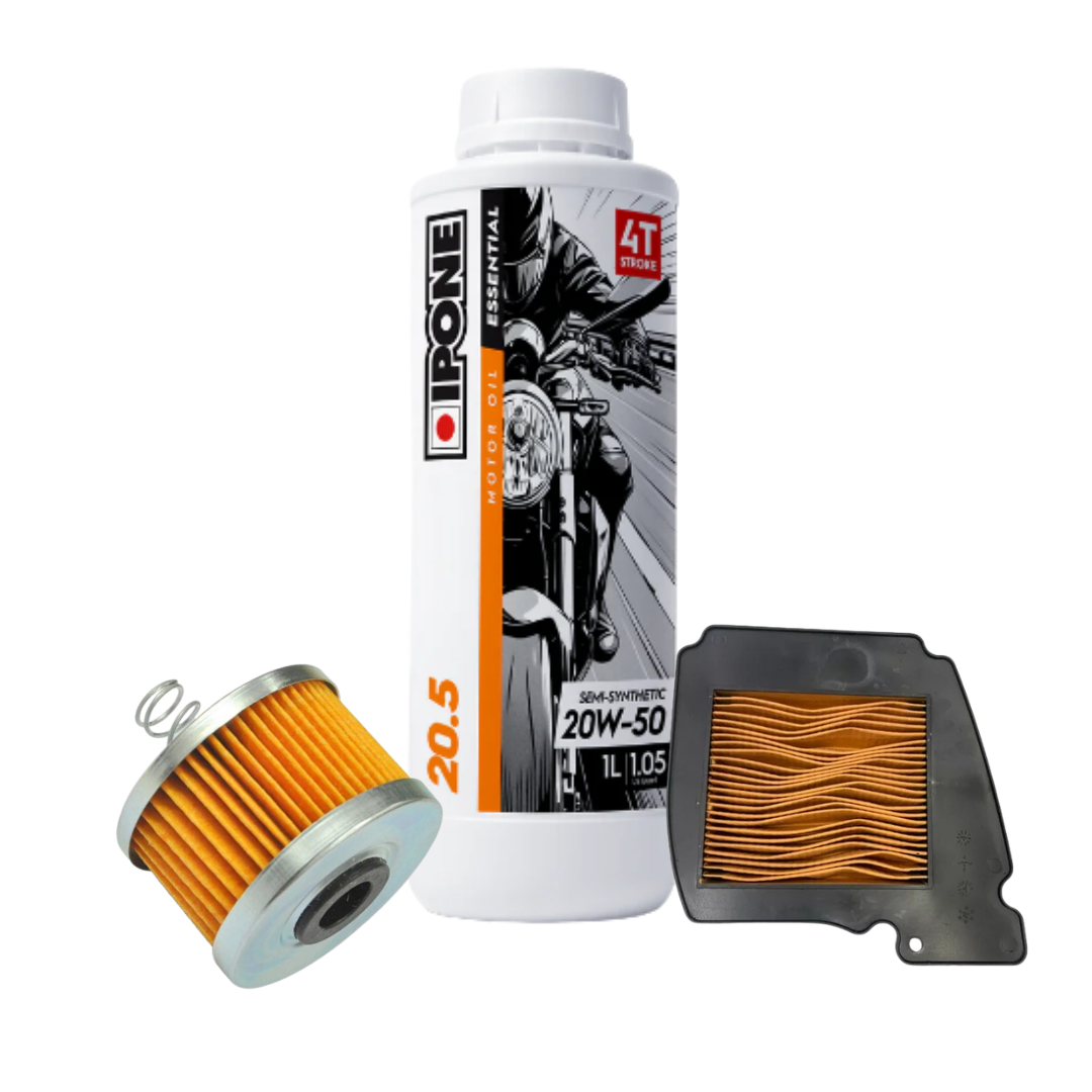 Kit De Mantencion Ipone 20w50 Yamaha Fz 16 Carburada - Imagen 2