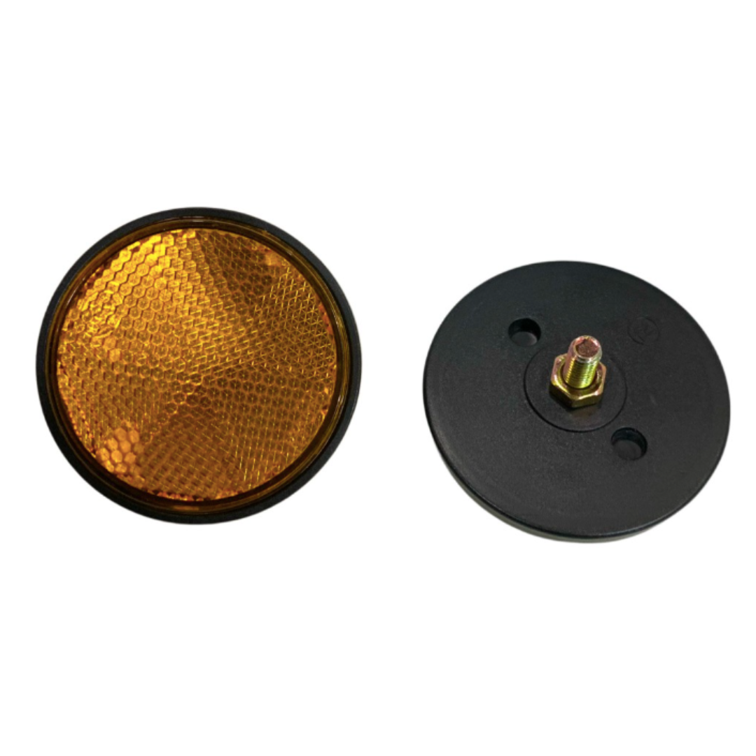 Reflectores Circular Amarillo 6mm (Ojo De Gato) Par - Imagen 2